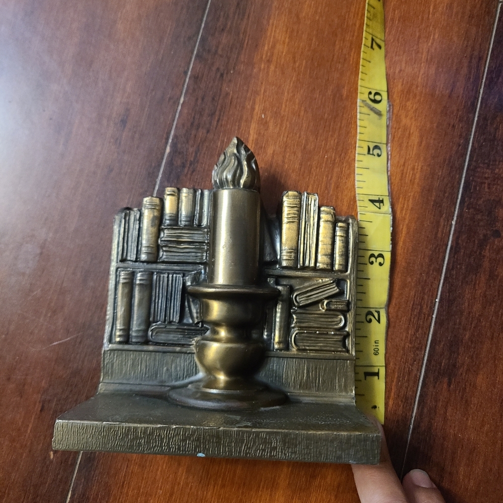 Vintage Ronson Candlestick Bookend - Picture 10 of 11